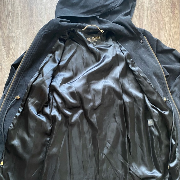 St. John Coat Collection by Marie Gray Hooded Long Jacket - Picture 12 of 15